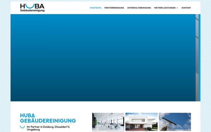Screenshot of huba-gebaeudereinigung.de