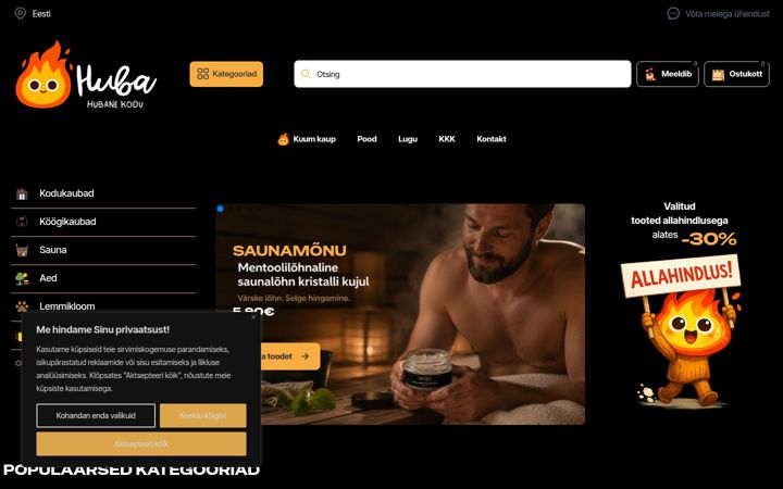 Screenshot of huba.ee