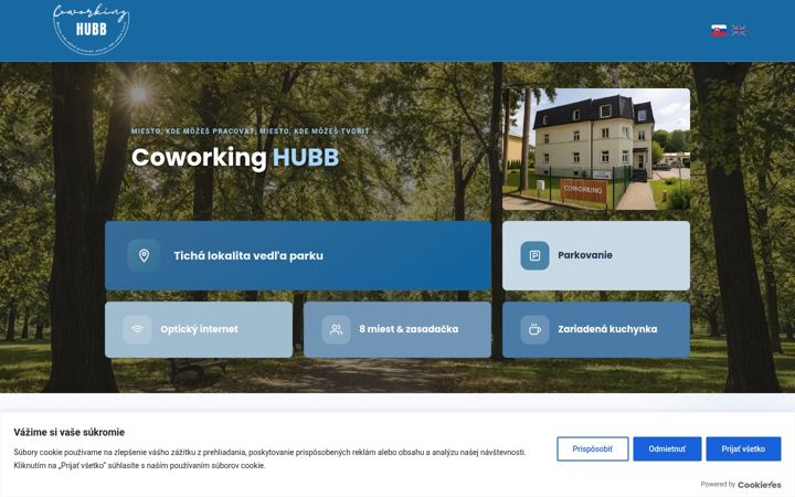 Screenshot of hubb.sk