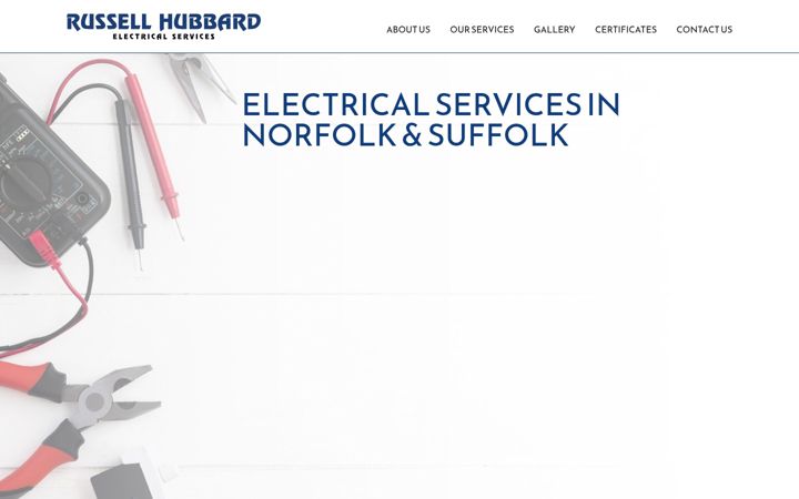Screenshot of hubbardelectric.co.uk