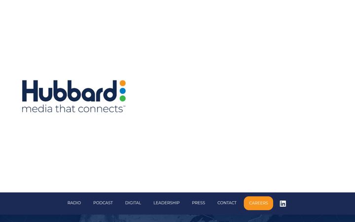 Screenshot of hubbardradio.com