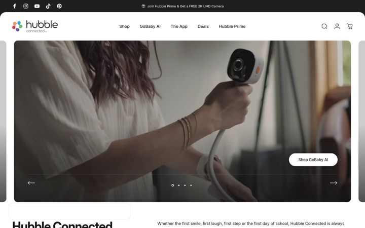 Screenshot of hubbleconnected.com