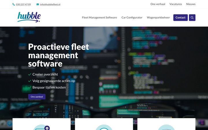 Screenshot of hubblefleet.nl