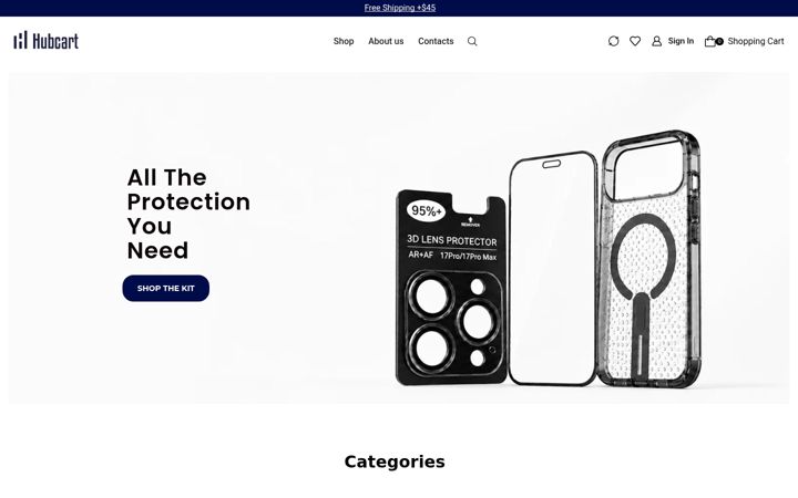 Screenshot of hubcart.co