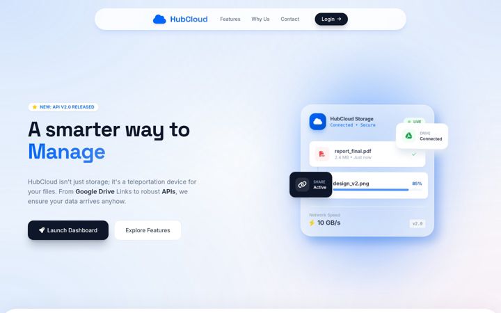 Screenshot ta' hubcloud.foo