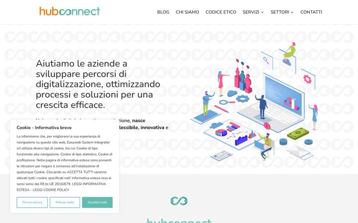 Screenshot of hubconnect.it
