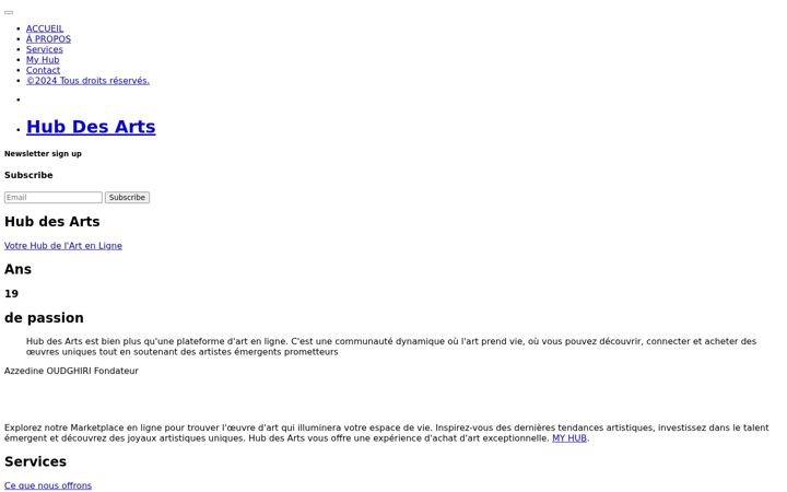 Screenshot of hubdesarts.com