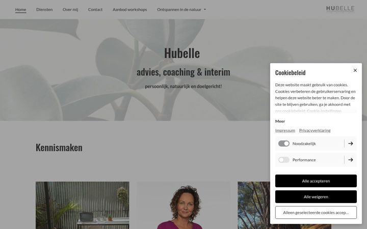Screenshot of hubelle.nl