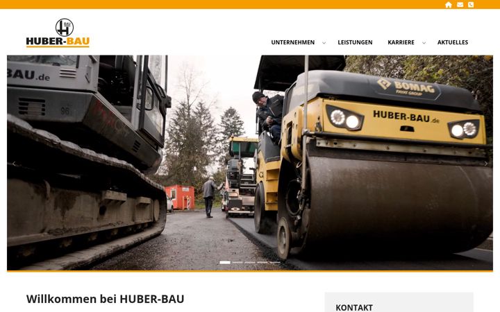 Screenshot of huber-bau.de