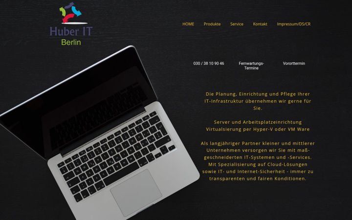 Screenshot of huber-it-berlin.de
