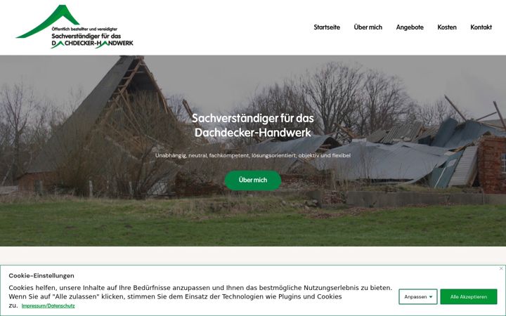 Screenshot of huber-sachverstaendiger.de