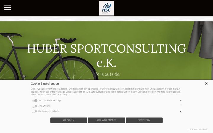 Екранна снимка на huber-sportconsulting.com