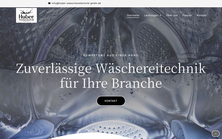 Screenshot of huber-waeschereitechnik-gmbh.de