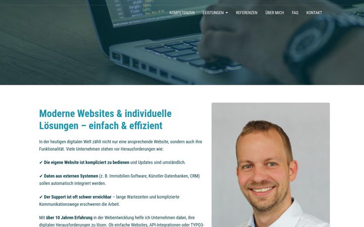 Screenshot of huber-webservices.de