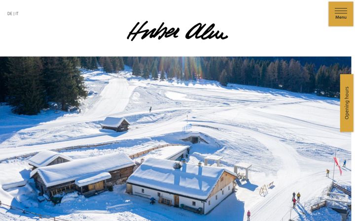 Screenshot of huberalm.com