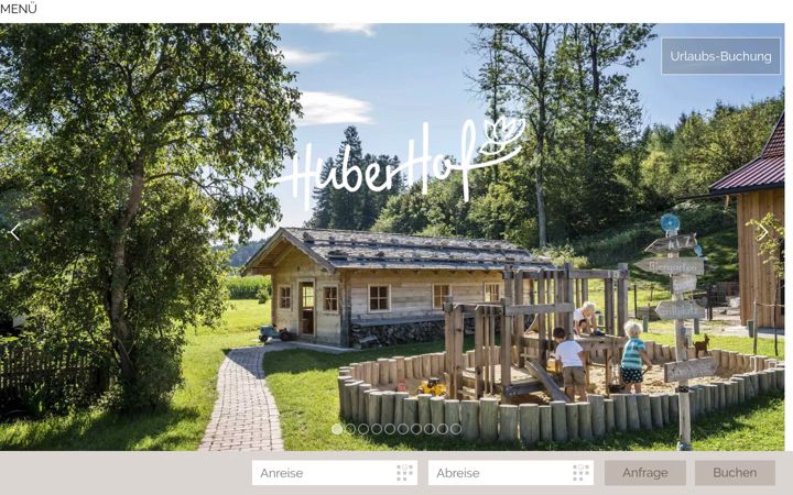 Screenshot of huberhof-niesgau.de