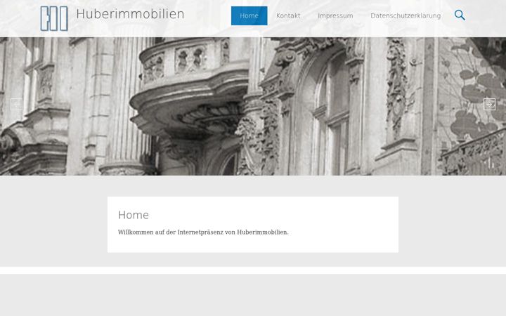 Screenshot of huberimmobilien.at
