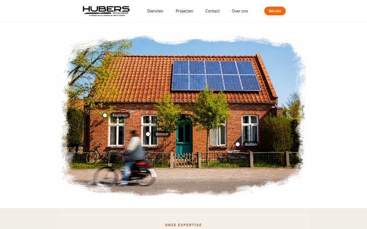 Screenshot of hubers-schilders.nl