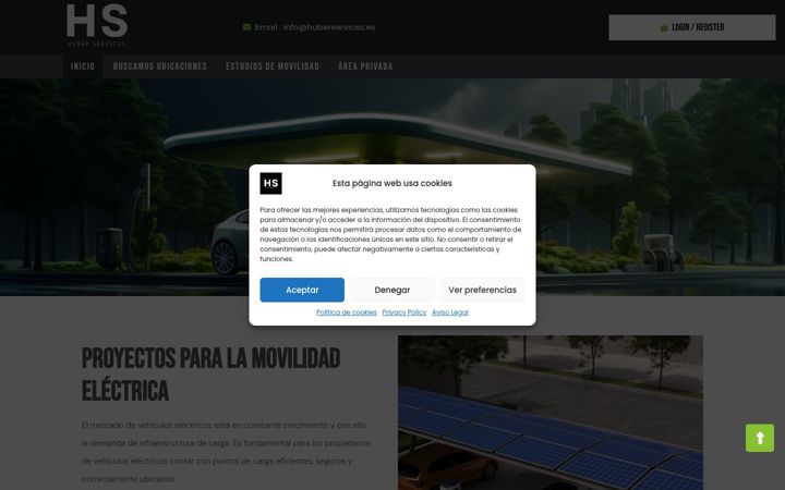 Screenshot of huberservices.es