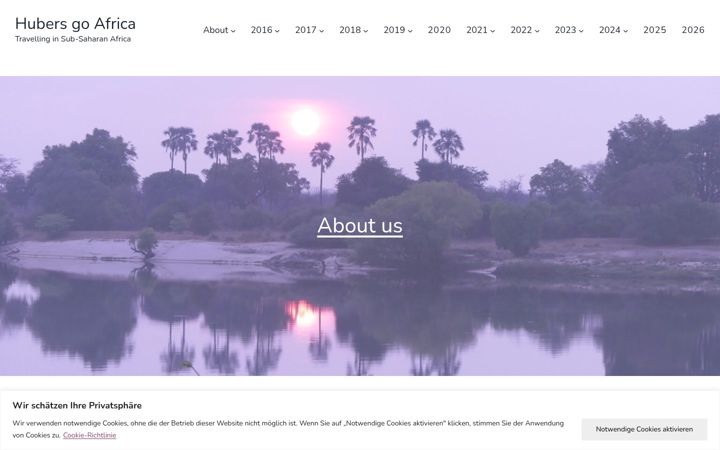 Screenshot of hubersgoafrica.com