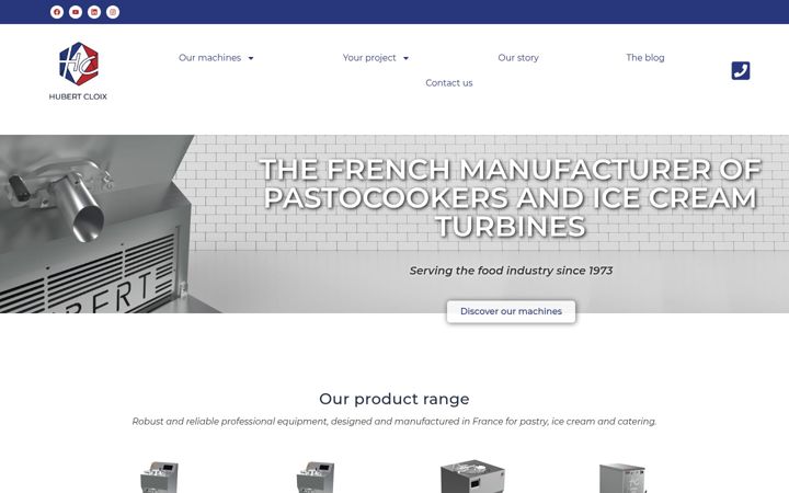 Screenshot of hubertcloix.com