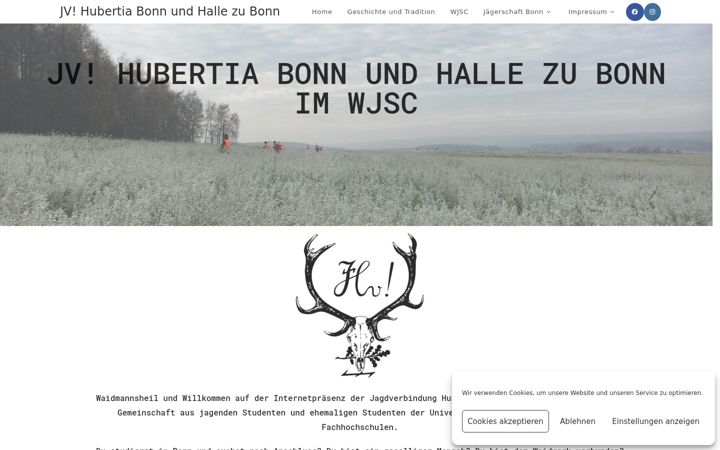 Screenshot of hubertia-bonn.de