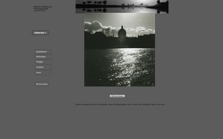 Screenshot of hubertpouderoux.fr