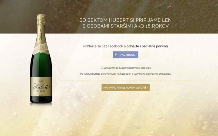 Screenshot of hubertsekt.sk