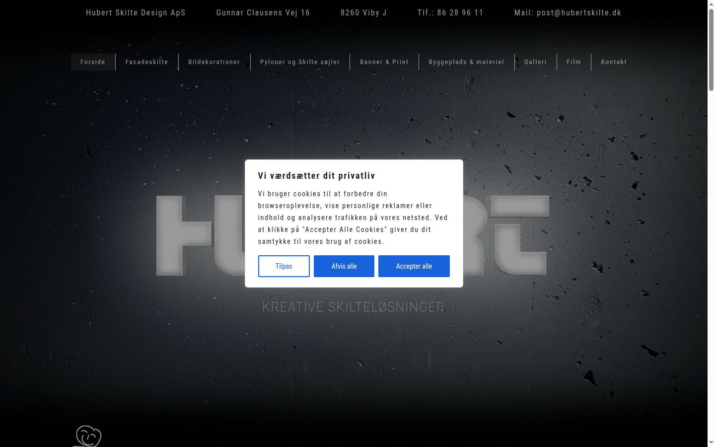 Capture d'écran de la bannière de consentement affichée avant toute interaction