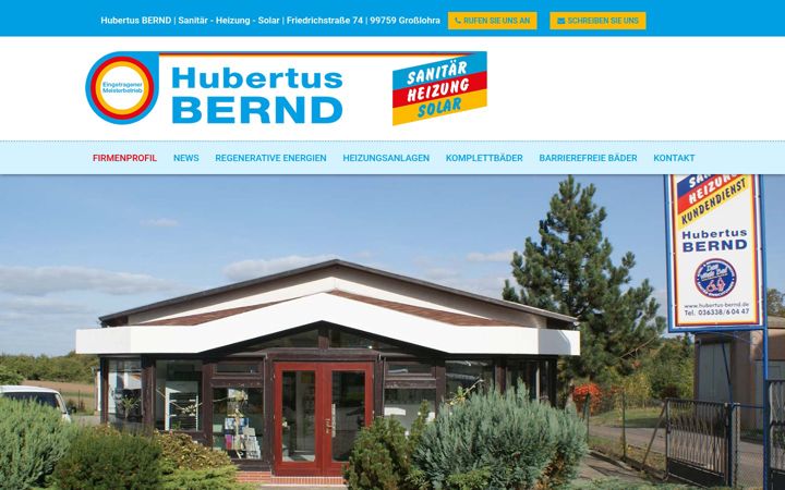 Screenshot of hubertus-bernd.de