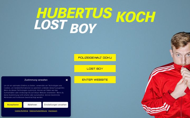 Screenshot of hubertuskoch.com