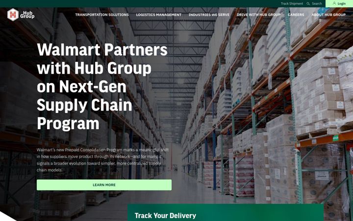 Screenshot of hubgroup.com