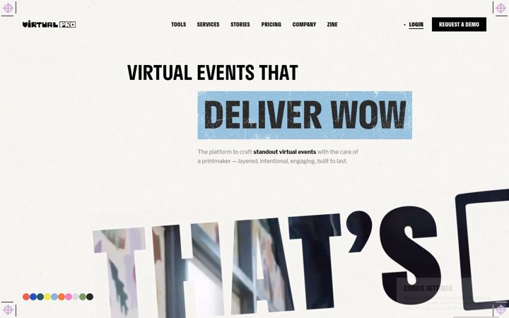 Screenshot van hubilo.com