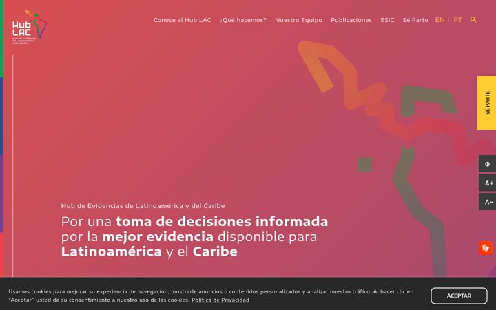 Screenshot of hublac.org