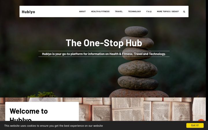 Screenshot of hublyo.com
