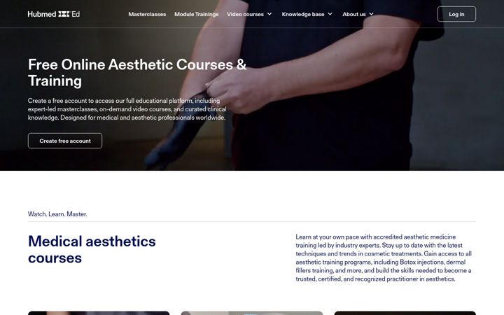 Screenshot of hubmeded.com