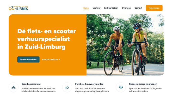 Screenshot of hubnix.nl