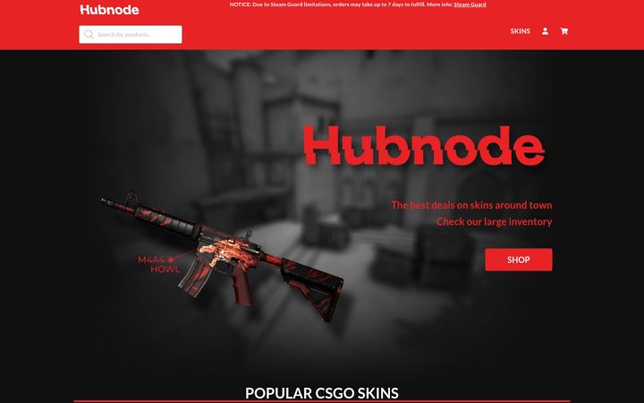 Screenshot of hubnode.com