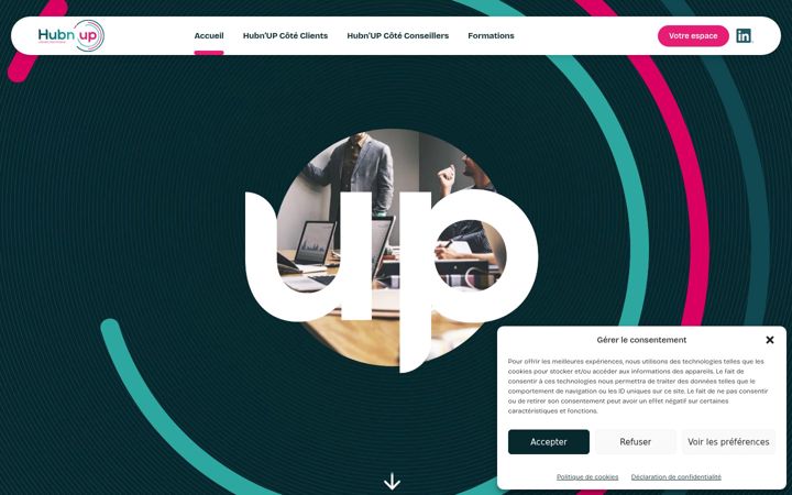 Screenshot of hubnup.fr
