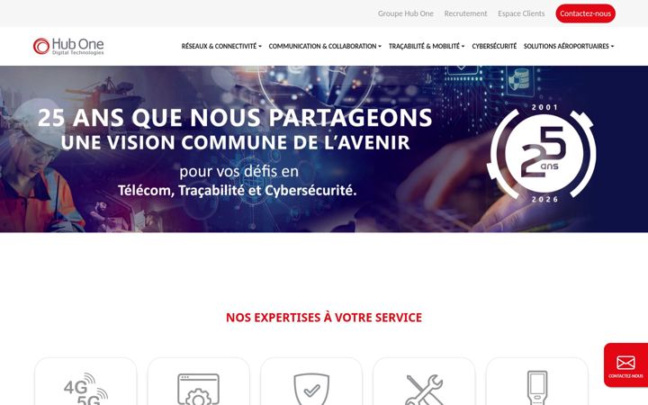 Screenshot of hubone.fr