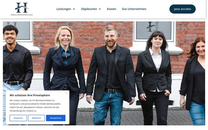 Screenshot of hubrach-bauingenieur.de