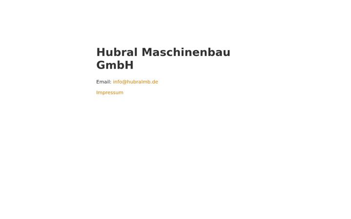 Screenshot of hubralmb.de