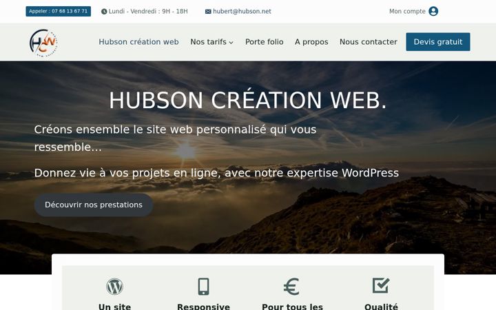 Screenshot of hubson.net