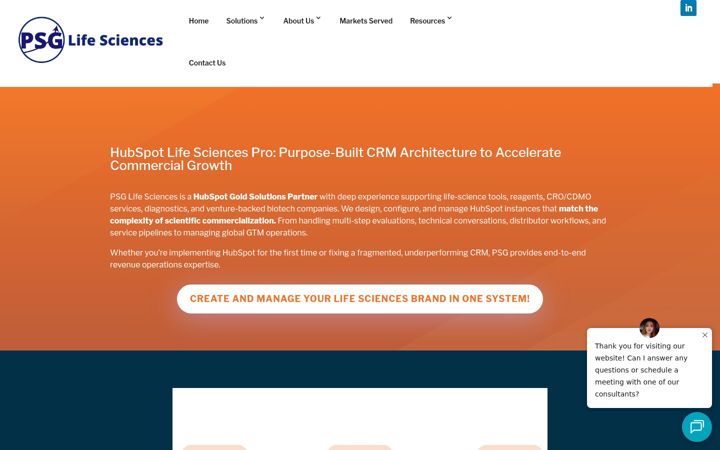 Screenshot of hubspotlifesciences.pro