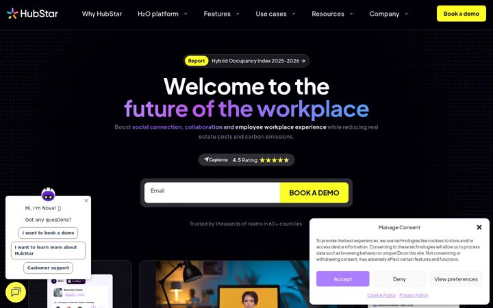 Screenshot of hubstar.com