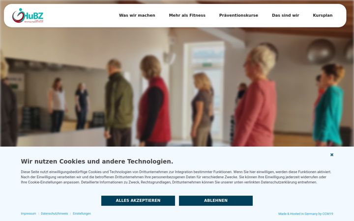 Screenshot of hubz-rostock.de