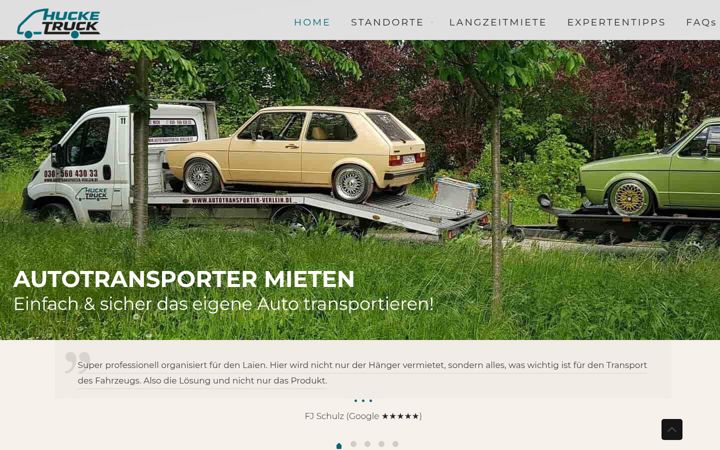 Screenshot of hucke-truck.de