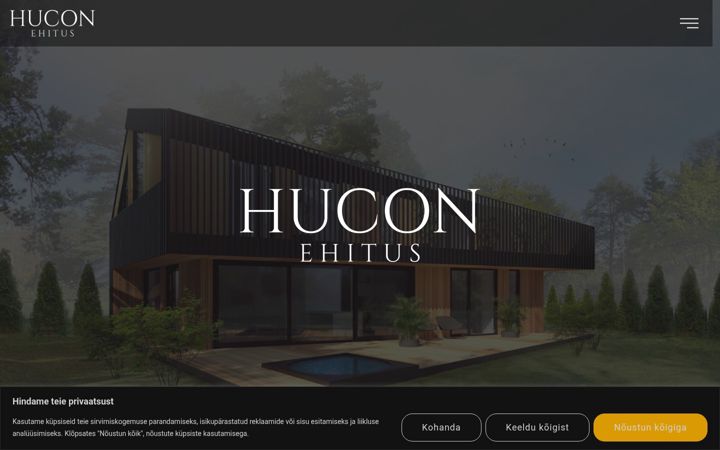 Screenshot of hucon.ee