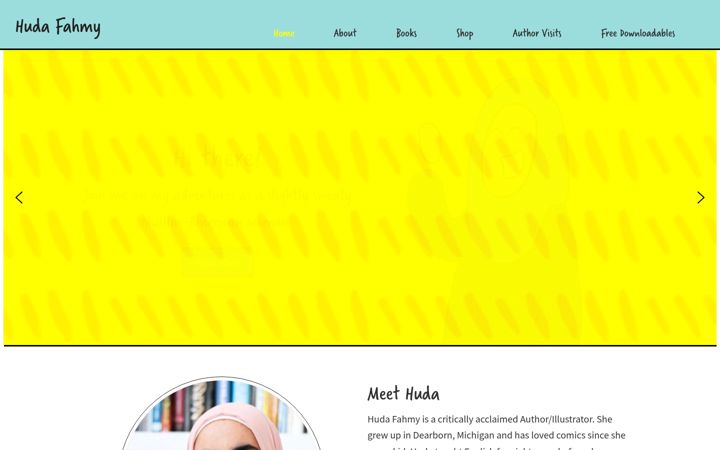 Screenshot of hudafahmy.com