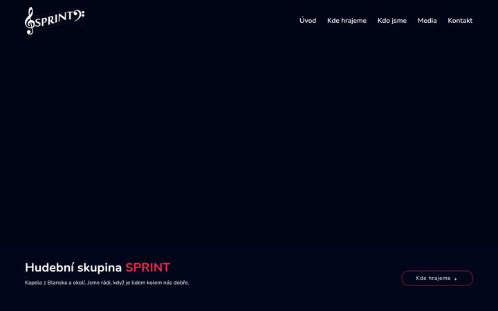 Screenshot of hudbasprint.cz